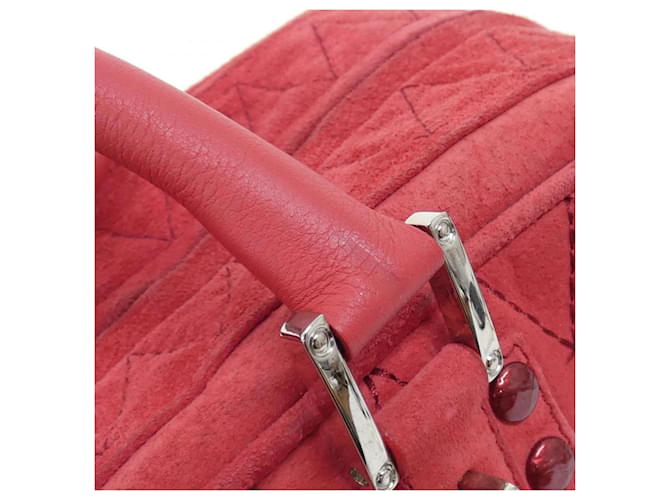 Borsa Loewe Amazona Bianco Rosso - vista 9