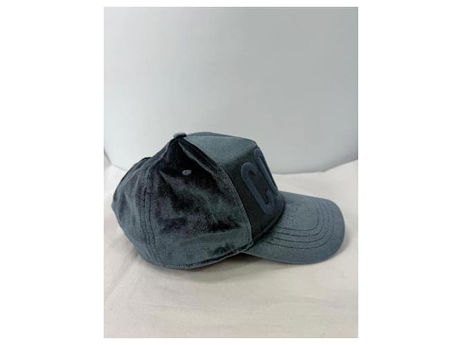Dsquared2 Cappellino 'COOL' in velluto Grigio antracite - vista 3