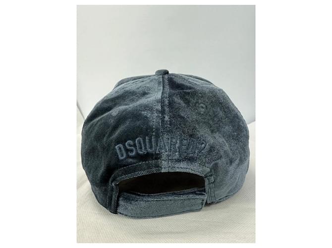 Dsquared2 Cappellino 'COOL' in velluto Grigio antracite - vista 5