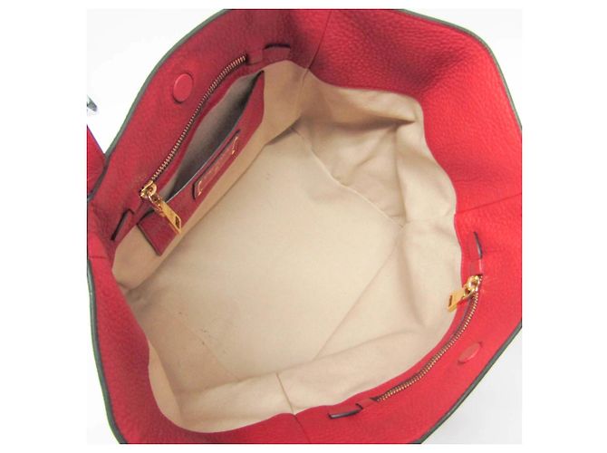 Tote Prada Vintage in pelle Rosso - vista 5