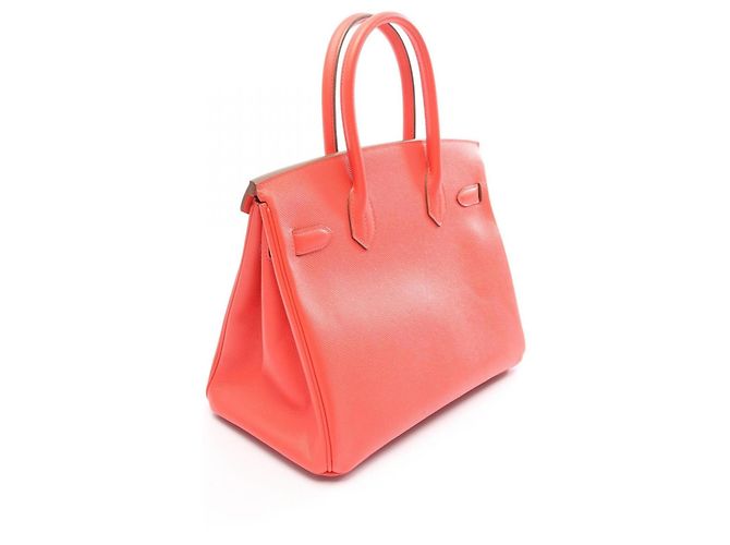 Hermès Bolso Hermes Birkin 30 en piel Epsom Rosa Roja - vista 2