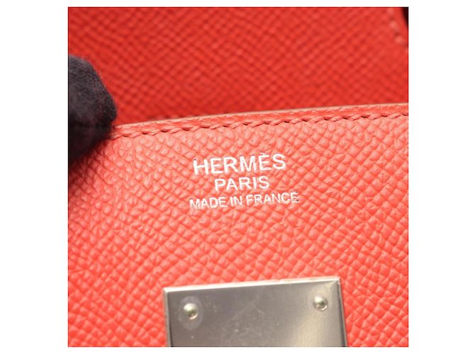 Hermès Bolso Hermes Birkin 30 en piel Epsom Rosa Roja - vista 4