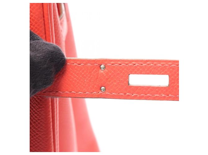 Hermès Bolso Hermes Birkin 30 en piel Epsom Rosa Roja - vista 5