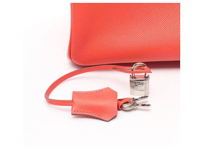 Hermès Bolso Hermes Birkin 30 en piel Epsom Rosa Roja - vista 6