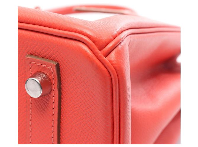 Hermès Bolso Hermes Birkin 30 en piel Epsom Rosa Roja - vista 7