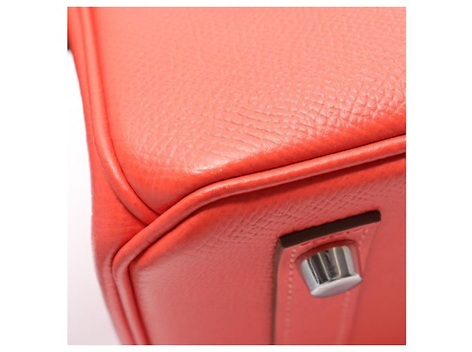 Hermès Bolso Hermes Birkin 30 en piel Epsom Rosa Roja - vista 8