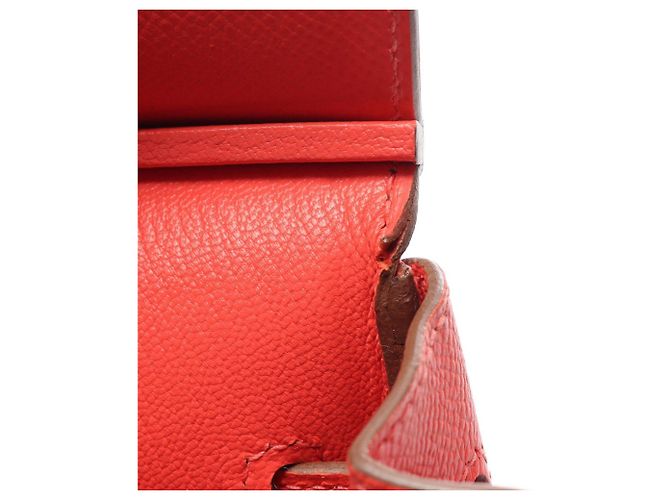 Hermès Bolso Hermes Birkin 30 en piel Epsom Rosa Roja - vista 9