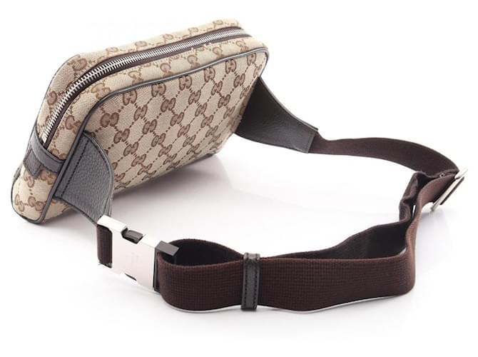 Gucci GG Canvas Gürteltasche Braun Beige - Ansicht 2