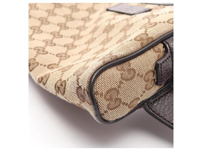 Gucci GG Canvas Gürteltasche Braun Beige - Ansicht 7
