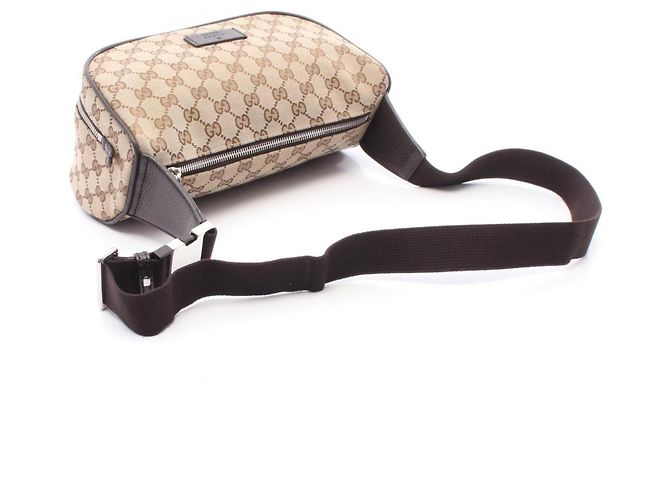 Marsupio Gucci GG Canvas Marrone Beige - vista 2