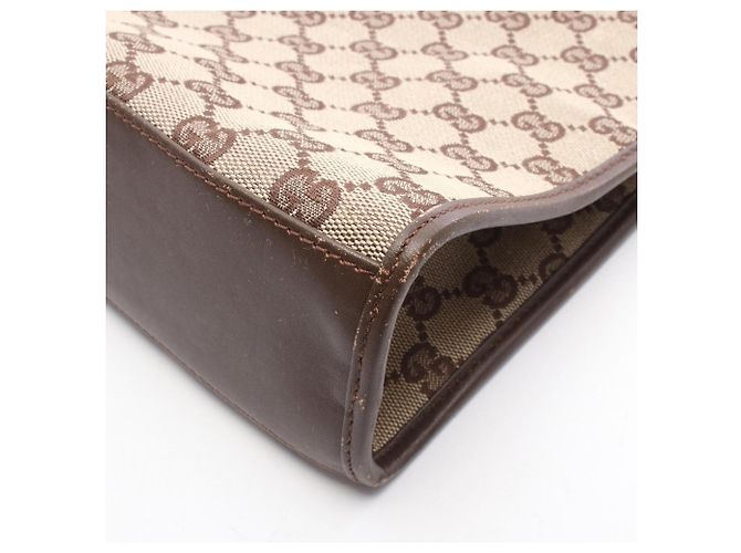 Borsa Tote Gucci GG Canvas Marrone Beige - vista 11