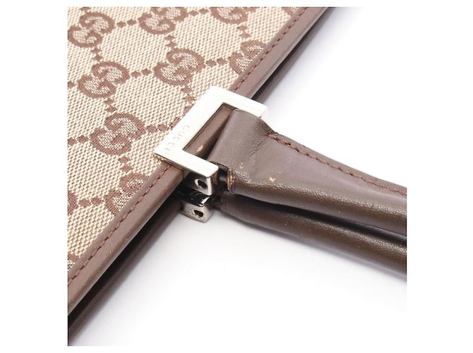 Borsa Tote Gucci GG Canvas Marrone Beige - vista 12