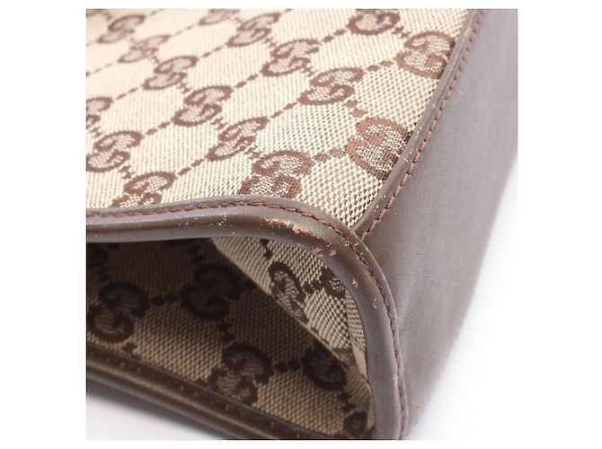 Borsa Tote Gucci GG Canvas Marrone Beige - vista 13