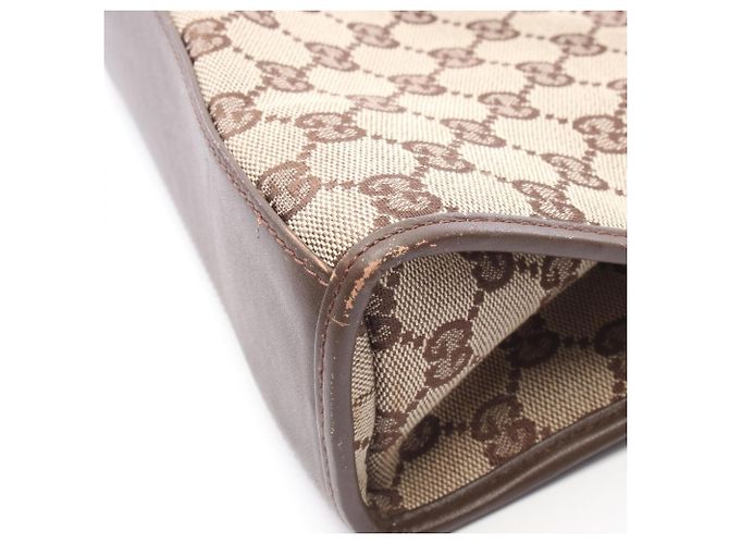 Borsa Tote Gucci GG Canvas Marrone Beige - vista 14