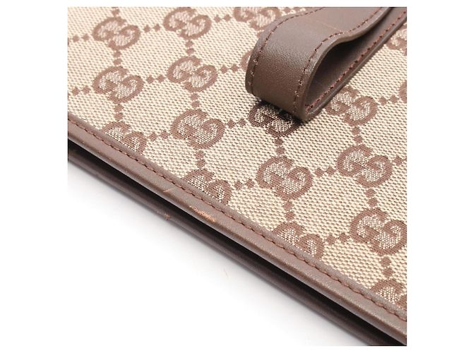 Borsa Tote Gucci GG Canvas Marrone Beige - vista 7