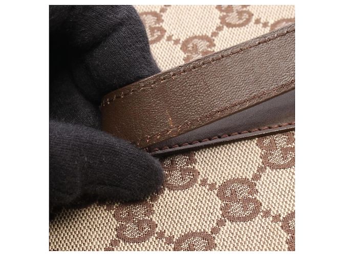 Borsa Tote Gucci GG Canvas Marrone Beige - vista 8