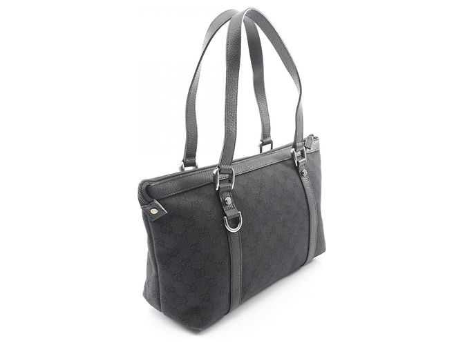Borsa Tote Abbey GG Canvas Gucci Nero - vista 2