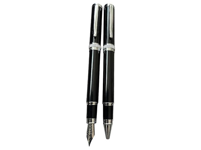 Cerruti 1881 Focus Ensemble Stylo à Bille et Stylo Plume Noir - vue 4