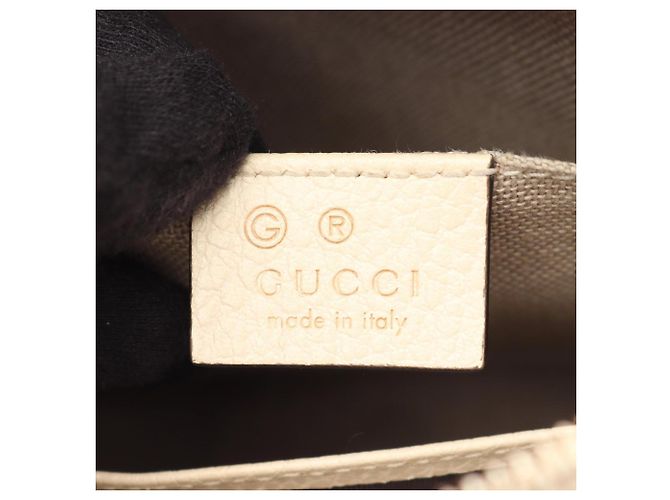 Borsa a Spalla Gucci Bree GG Canvas Beige Crudo - vista 4