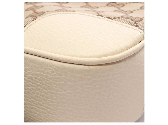 Borsa a Spalla Gucci Bree GG Canvas Beige Crudo - vista 8