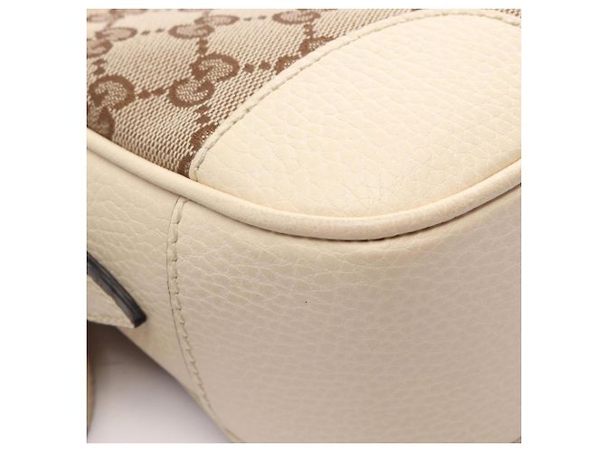 Borsa a Spalla Gucci Bree GG Canvas Beige Crudo - vista 9