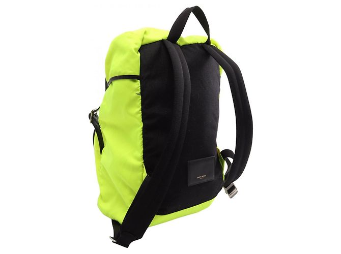Zaino Borsa a Mano Yves Saint Laurent Hunting Rocksack Nero Verde - vista 2