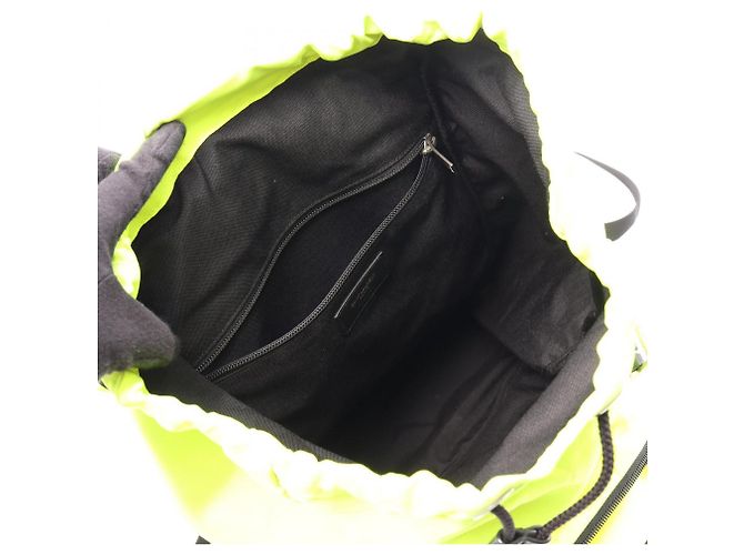Zaino Borsa a Mano Yves Saint Laurent Hunting Rocksack Nero Verde - vista 3