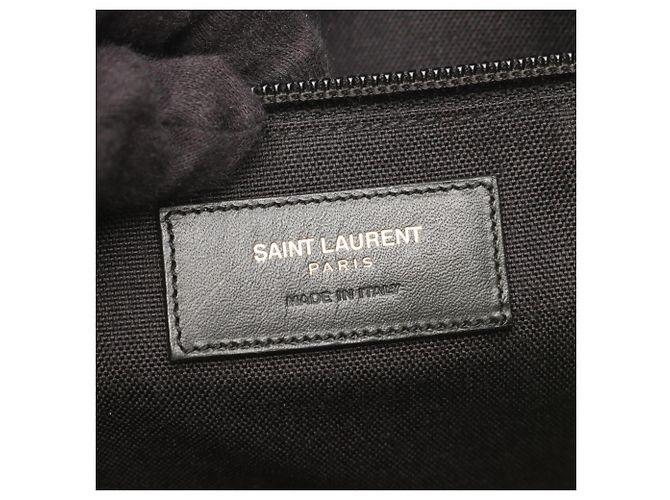 Zaino Borsa a Mano Yves Saint Laurent Hunting Rocksack Nero Verde - vista 4