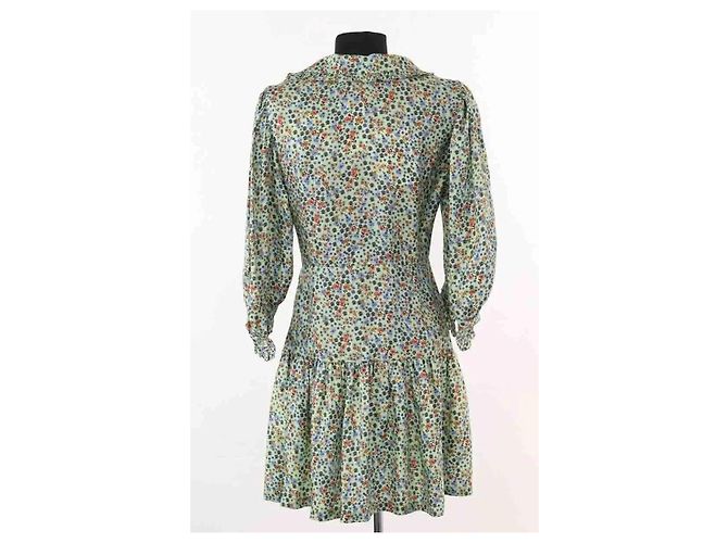 Sandro Eilat Seidenkleid grün - Ansicht 4