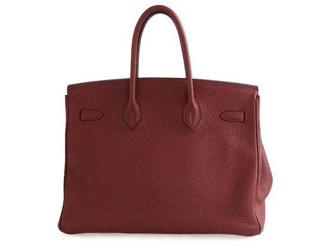 Hermès Borsa Birkin 35 bordeaux Bordò - vista 5