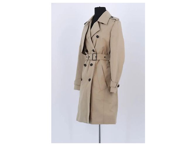 Louis Vuitton Gabardina de algodón beige - vista 2
