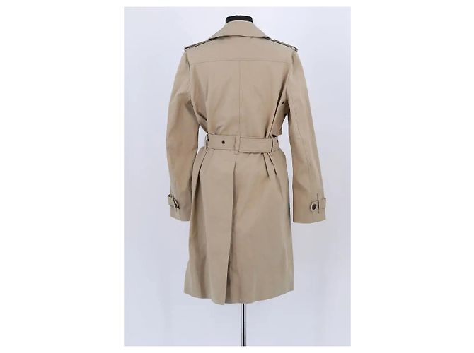 Louis Vuitton Gabardina de algodón beige - vista 4