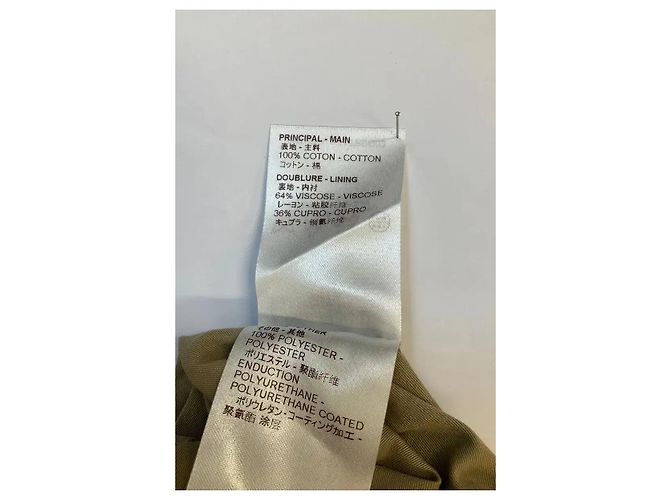 Louis Vuitton Gabardina de algodón beige - vista 6