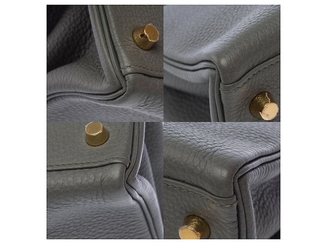 Hermès Borsa HERMES Kelly 28 in Pelle Grigia - 103696 Grigio - vista 12