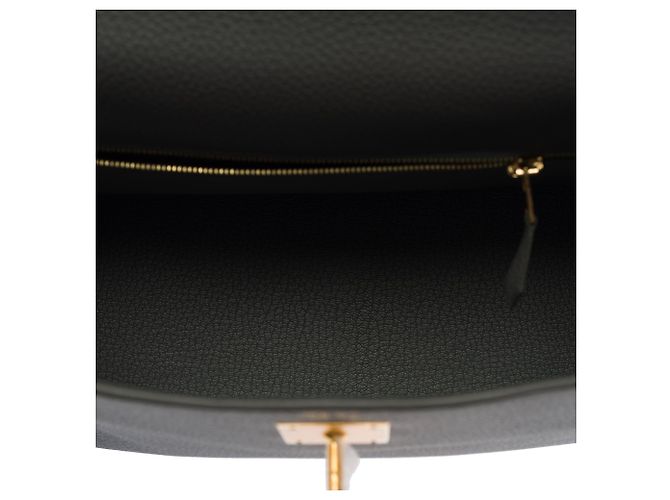 Hermès Borsa HERMES Kelly 28 in Pelle Grigia - 103696 Grigio - vista 9