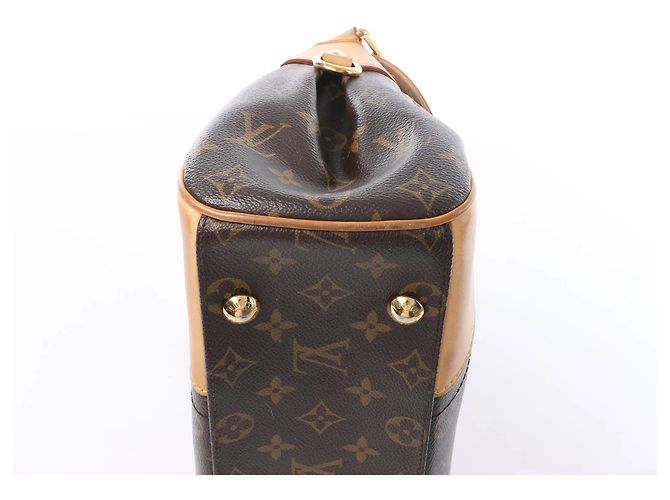 Borsa a tracolla Louis Vuitton Beverly MM in tela Monogram marrone M40121 Beige - vista 10