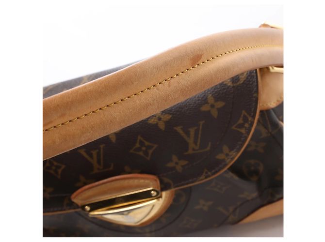 Borsa a tracolla Louis Vuitton Beverly MM in tela Monogram marrone M40121 Beige - vista 11