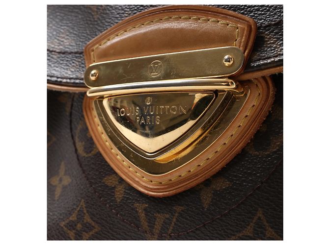 Borsa a tracolla Louis Vuitton Beverly MM in tela Monogram marrone M40121 Beige - vista 12