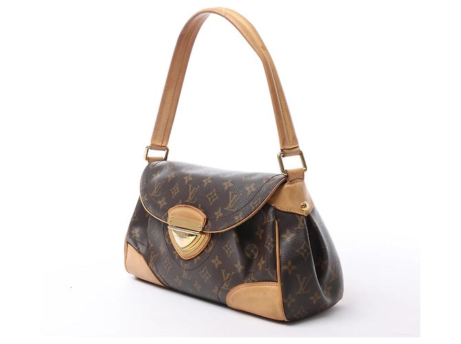 Borsa a tracolla Louis Vuitton Beverly MM in tela Monogram marrone M40121 Beige - vista 2