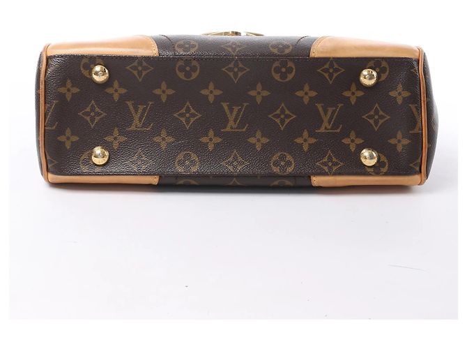 Borsa a tracolla Louis Vuitton Beverly MM in tela Monogram marrone M40121 Beige - vista 8