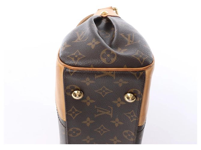 Borsa a tracolla Louis Vuitton Beverly MM in tela Monogram marrone M40121 Beige - vista 9