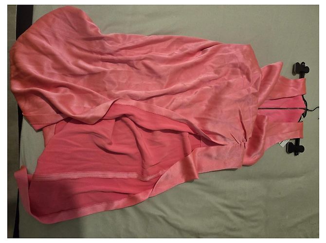 Alice + Olivia Langes Rosa Kleid mit Schlitz Pink - Ansicht 12