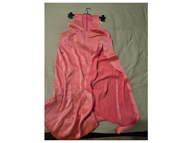 Alice + Olivia Langes Rosa Kleid mit Schlitz Pink - Ansicht 13