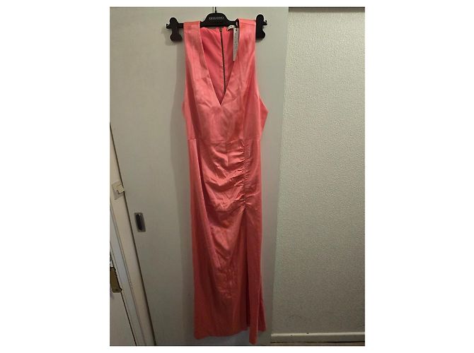 Alice + Olivia Langes Rosa Kleid mit Schlitz Pink - Ansicht 5