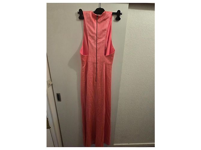 Alice + Olivia Langes Rosa Kleid mit Schlitz Pink - Ansicht 6