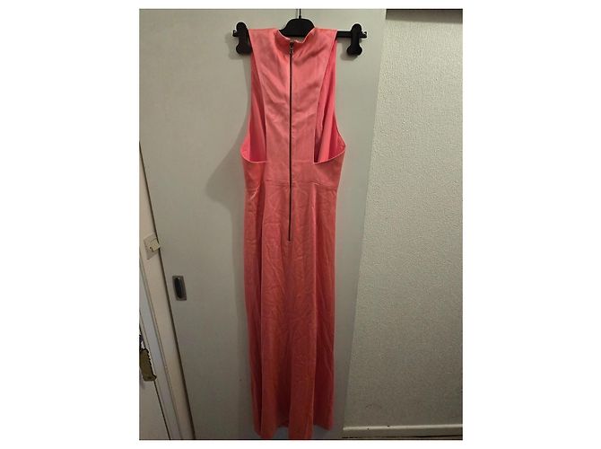 Alice + Olivia Langes Rosa Kleid mit Schlitz Pink - Ansicht 7