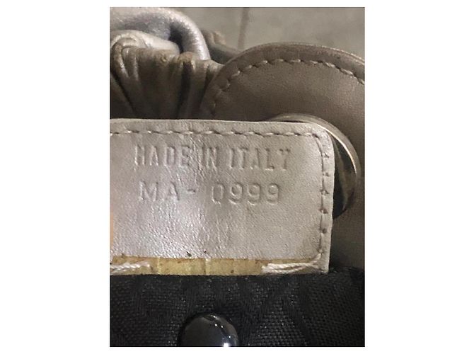 Christian Dior Borsa Hobo in pelle con manico perlato Beige - vista 10