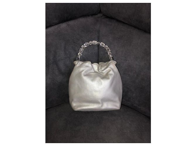 Christian Dior Borsa Hobo in pelle con manico perlato Beige - vista 2