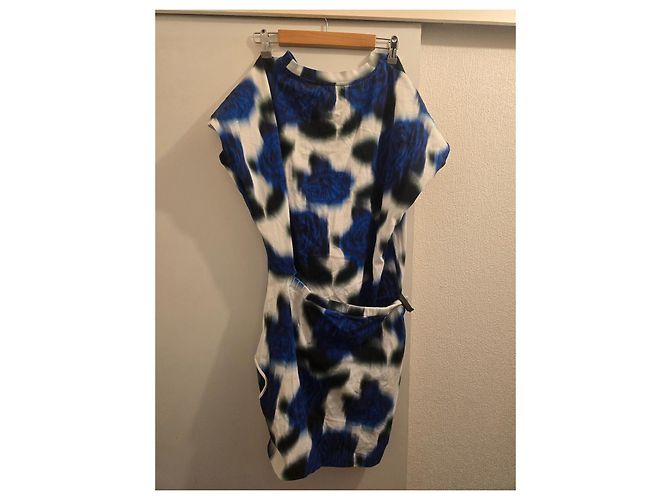 Abito Kenzo stampa floreale blu e bianco - vista 11
