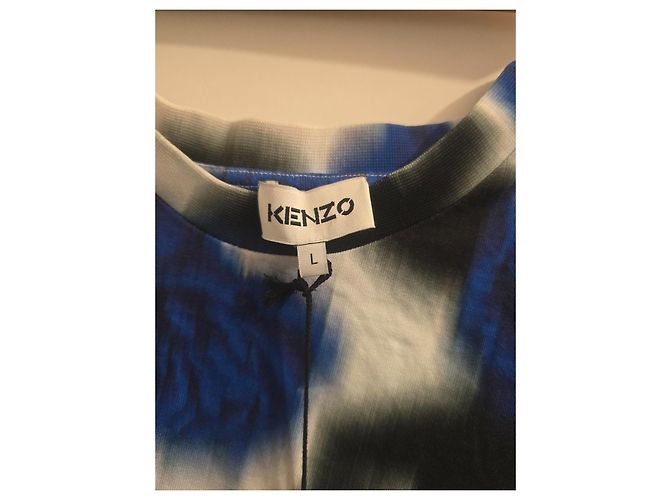 Abito Kenzo stampa floreale blu e bianco - vista 2